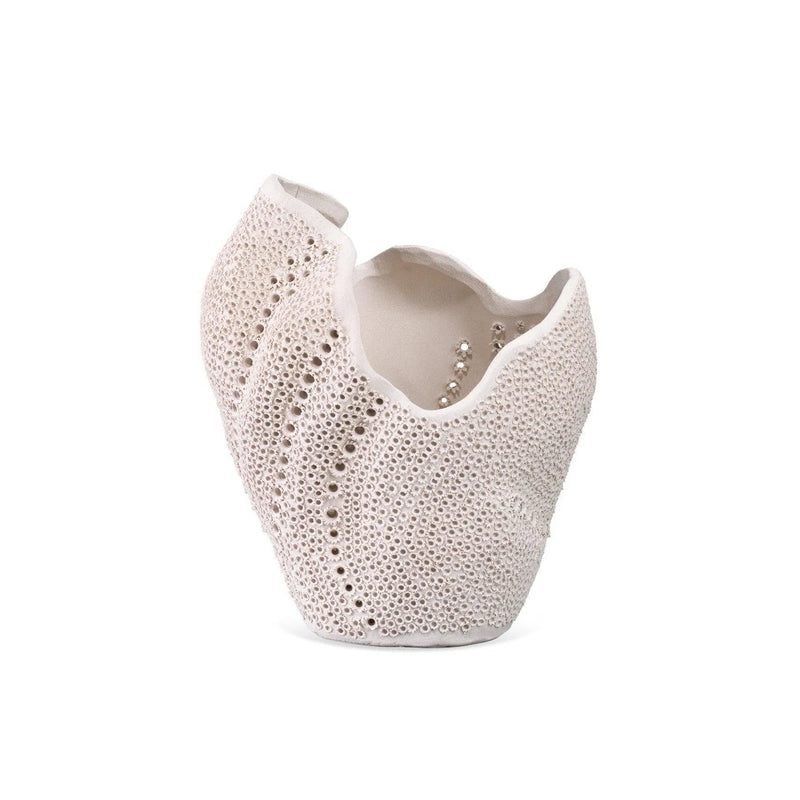 Coastal Style White Porcelain Eclipse Vase Vases & Jars LOOMLAN By Jamie Young