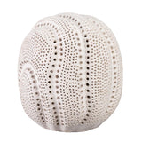 Coastal Style White Porcelain Lunar Sphere-Statues & Sculptures-Jamie Young-LOOMLAN