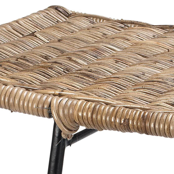 Coastal Style Woven Rattan Wing Counter Stool Without Back Counter Stools LOOMLAN By Jamie Young