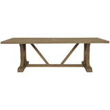 Coastal Teak Durable Outdoor Dining Table-Outdoor Dining Tables-Sunset West-LOOMLAN