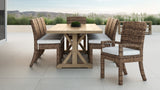 Coastal Teak Durable Outdoor Dining Table-Outdoor Dining Tables-Sunset West-LOOMLAN