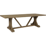 Coastal Teak Durable Outdoor Dining Table-Outdoor Dining Tables-Sunset West-LOOMLAN