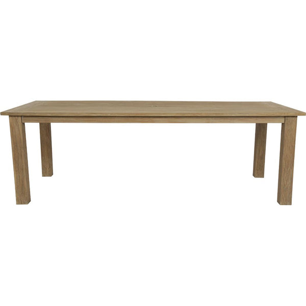 Coastal Teak Modern Outdoor Dining Table-Outdoor Dining Tables-Sunset West-LOOMLAN