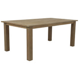 Coastal Teak Modern Outdoor Dining Table-Outdoor Dining Tables-Sunset West-LOOMLAN