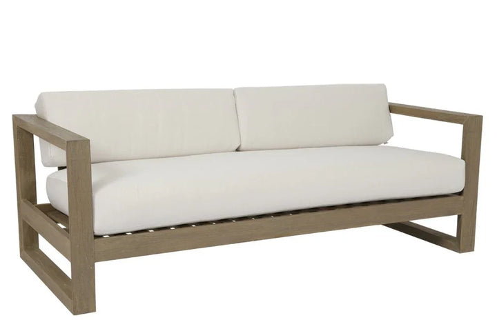 Coastal Teak Sunbrella Outdoor Couch - LOOMLAN - Sunset West - Outdoor Sofas & Loveseats