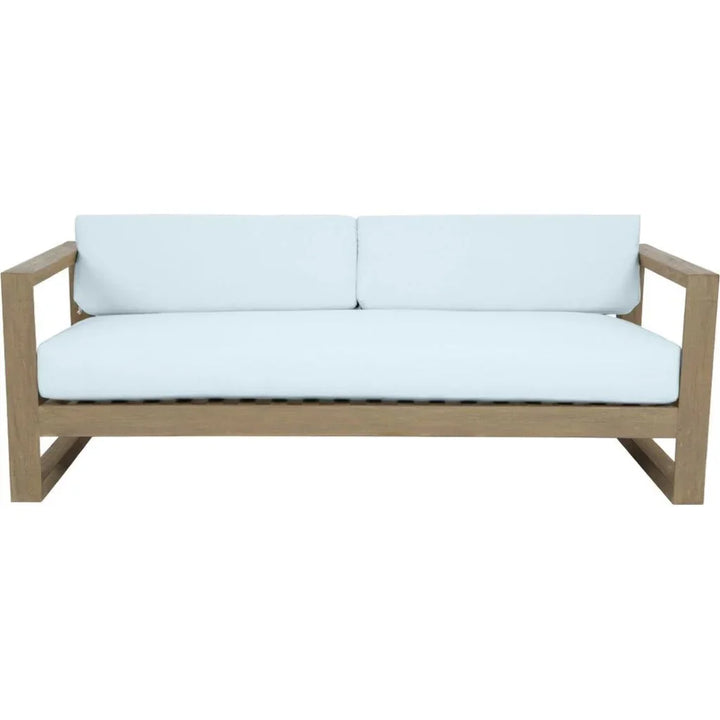 Coastal Teak Sunbrella Outdoor Couch - LOOMLAN - Sunset West - Outdoor Sofas & Loveseats