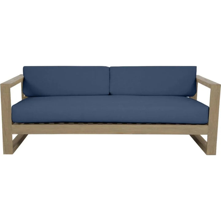 Coastal Teak Sunbrella Outdoor Couch - LOOMLAN - Sunset West - Outdoor Sofas & Loveseats