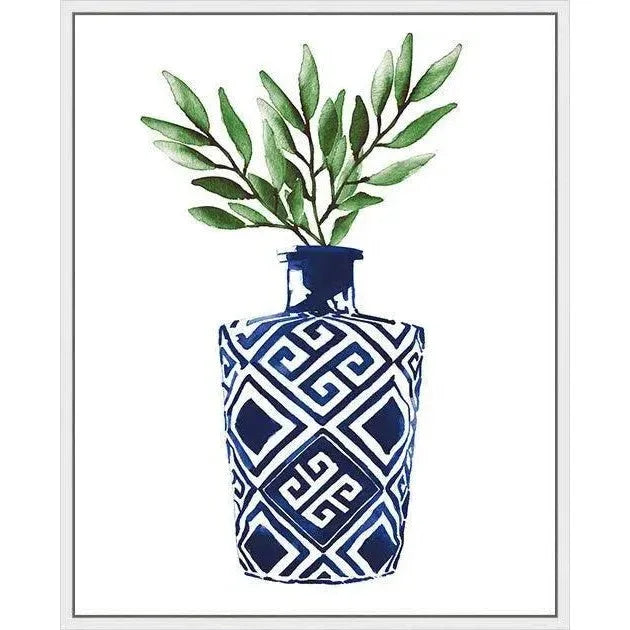 Cobalt Geometric III d Canvas Art For Living Room - LOOMLAN - LOOMLAN - Canvas Art