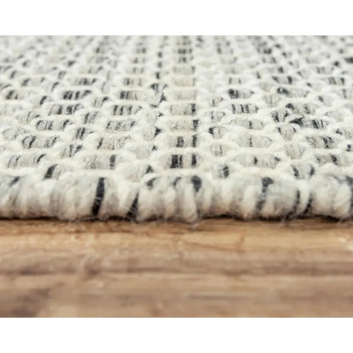 Cobe Basketweave Gray Area Rugs For Living Room - LOOMLAN - LOOMLAN - Area Rugs