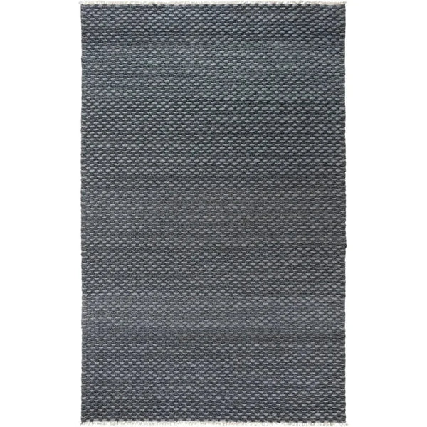 Cobi Basketweave Charcoal Area Rugs For Living Room - LOOMLAN - LOOMLAN - Area Rugs