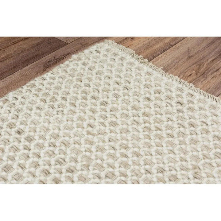 Coce Basketweave Beige Area Rugs For Living Room - LOOMLAN - LOOMLAN - Area Rugs
