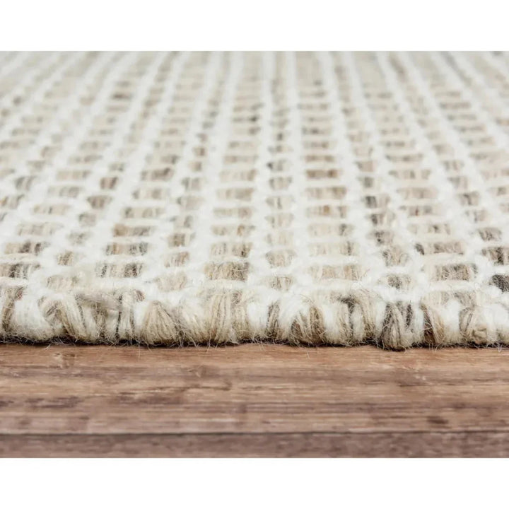 Coce Basketweave Beige Area Rugs For Living Room - LOOMLAN - LOOMLAN - Area Rugs