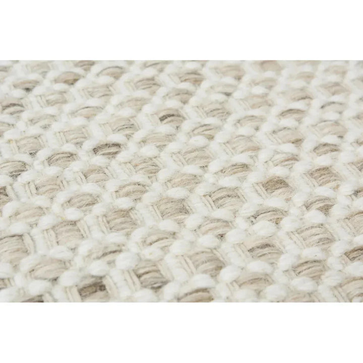 Coce Basketweave Beige Area Rugs For Living Room - LOOMLAN - LOOMLAN - Area Rugs