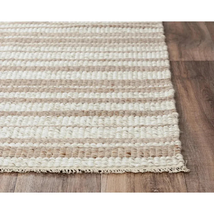 Coch Stripe Beige Area Rugs For Living Room - LOOMLAN - LOOMLAN - Area Rugs