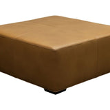 Cocktail Hour Leather Elegance Ottoman