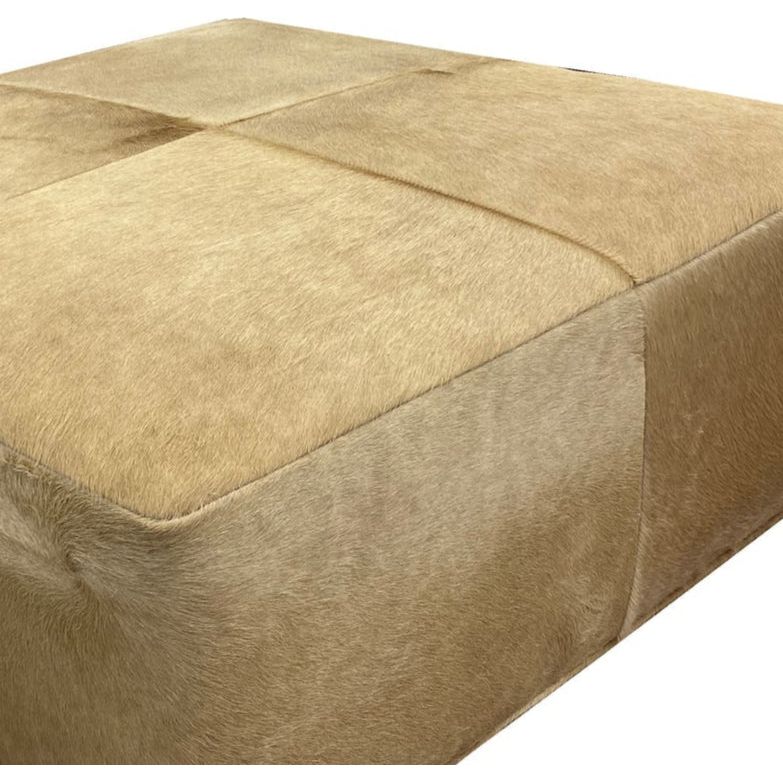 Cocktail Hour Leather Elegance Ottoman