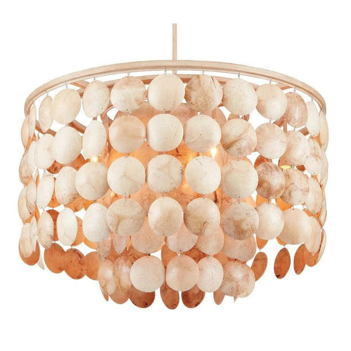Coco Cream Buko Chandelier - LOOMLAN - Currey & Co - Chandeliers