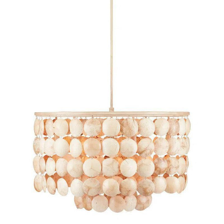 Coco Cream Buko Chandelier - LOOMLAN - Currey & Co - Chandeliers