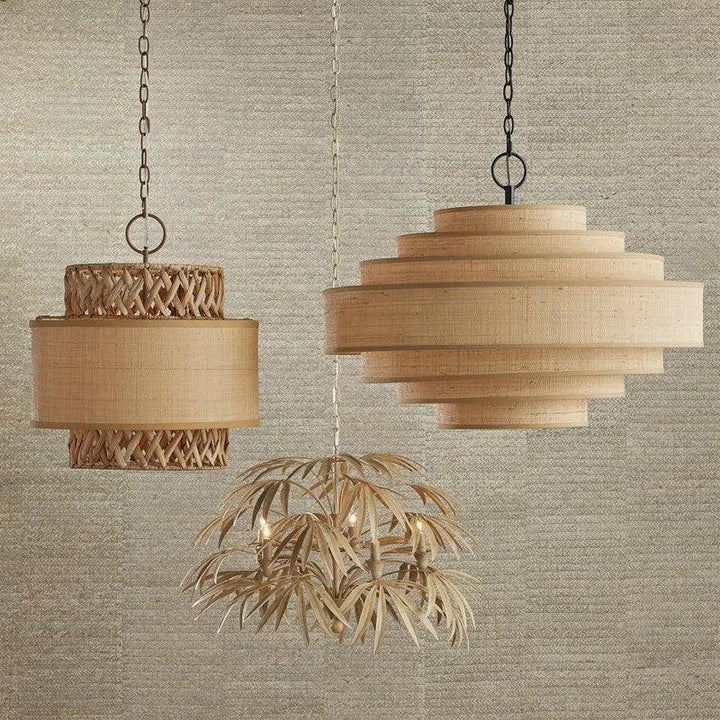 Coco Cream Calliope Chandelier - LOOMLAN - Currey & Co - Chandeliers