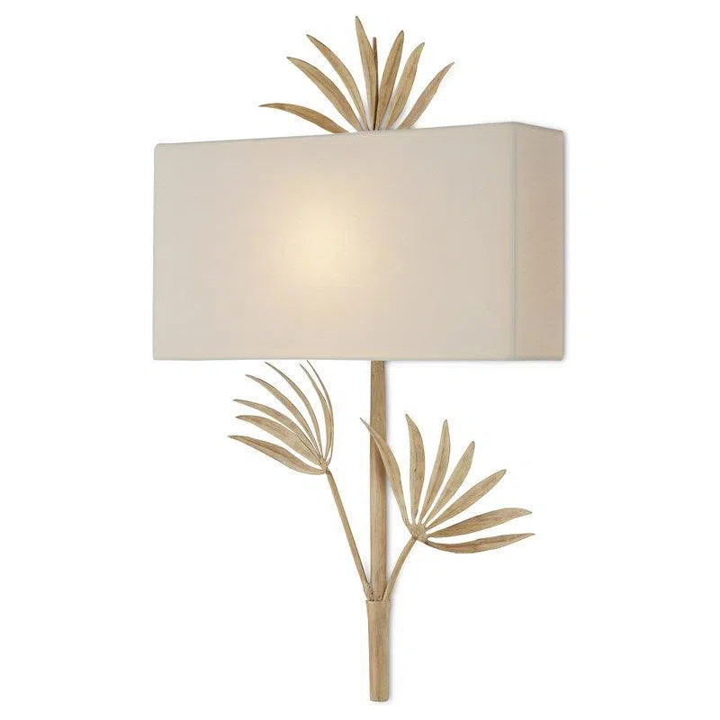 Coco Cream Ivory Calliope Wall Sconce Barry Goralnick Wall Sconces LOOMLAN By Currey & Co