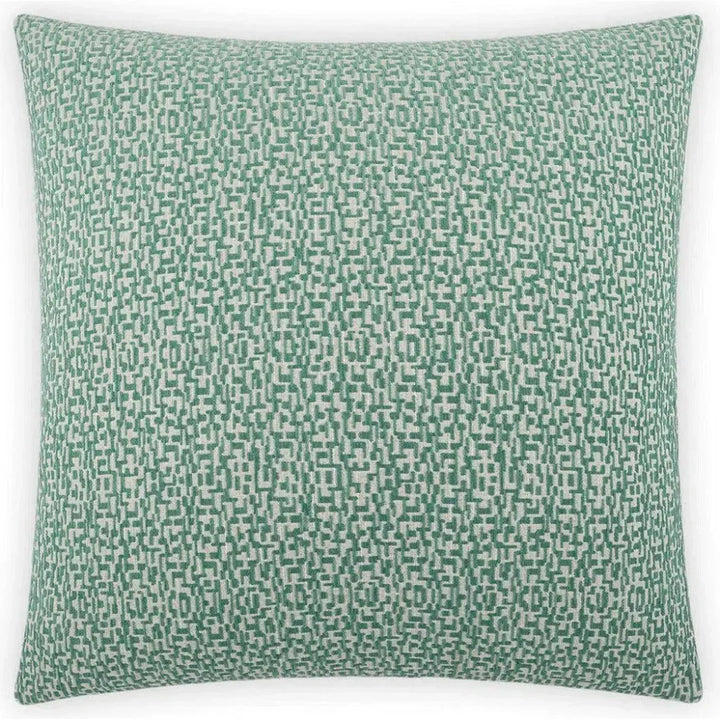 Code Malachite Teal Throw Pillow With Insert - LOOMLAN - D.V. Kap - Throw Pillows