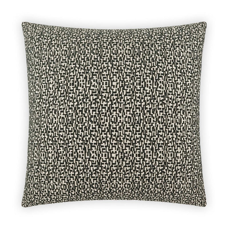 Code Pillow - Charcoal-Throw Pillows-D.V. KAP-LOOMLAN