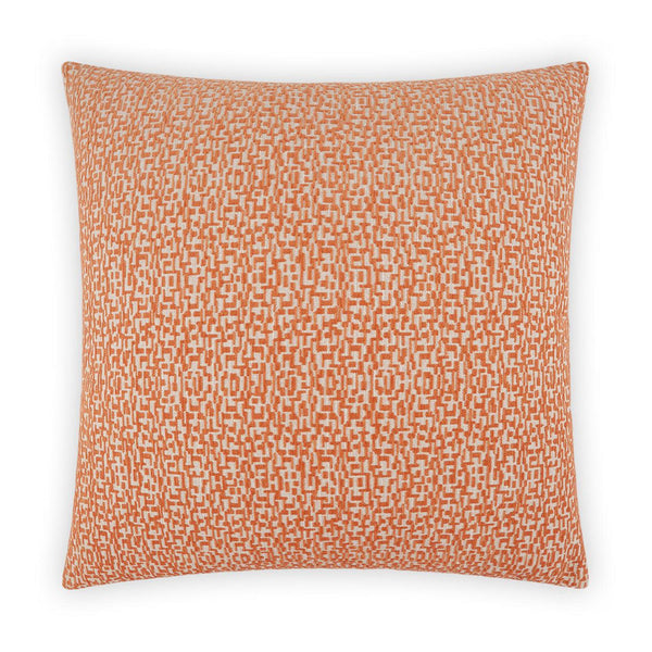 Code Pillow - Orange-Throw Pillows-D.V. KAP-LOOMLAN