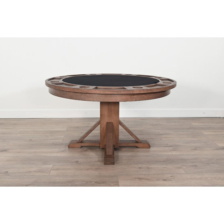 Round Pedestal Game Table 54 Inch | LOOMLAN