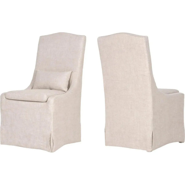 Colette Slipcover Dining Chair 2PC Bisque French Linen