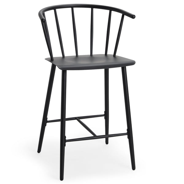 Colin Black Metal Counter Stool