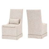 Colleen Dining Chair Set of 2 Bisque French Linen