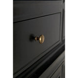 Colonial Wood Black Hutch Buffets & Curios LOOMLAN By Noir