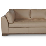 Colony Large Leather Sectional Couch With Chaise Made to Order-Sectionals-One For Victory-LOOMLAN