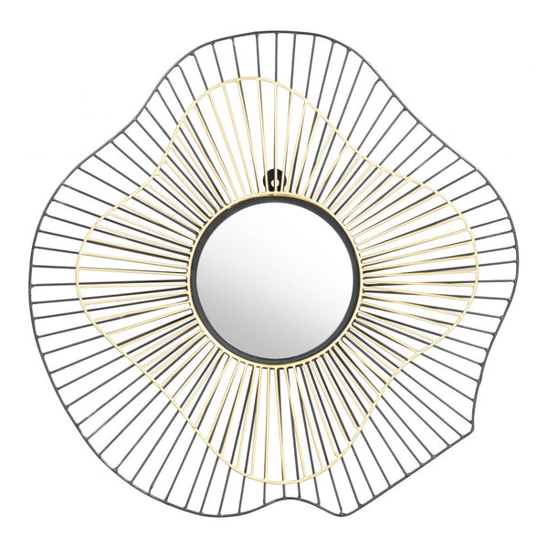 Comet Iron Franm Round Wall Mirror