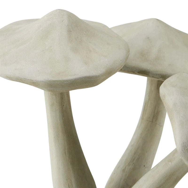 Currey & Co-Concrete Nature Charm Mushrooms Outdoor Sculpture-Statues & Sculptures-LOOMLAN