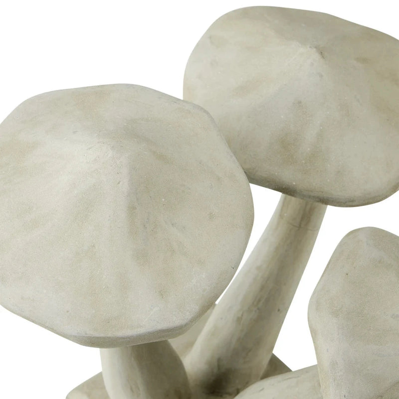 Currey & Co-Concrete Nature Charm Mushrooms Outdoor Sculpture-Statues & Sculptures-LOOMLAN