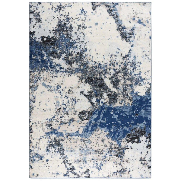 Conf Abstract Blue Kitchen Hallway Runner Rug - LOOMLAN - LOOMLAN - Area Rugs