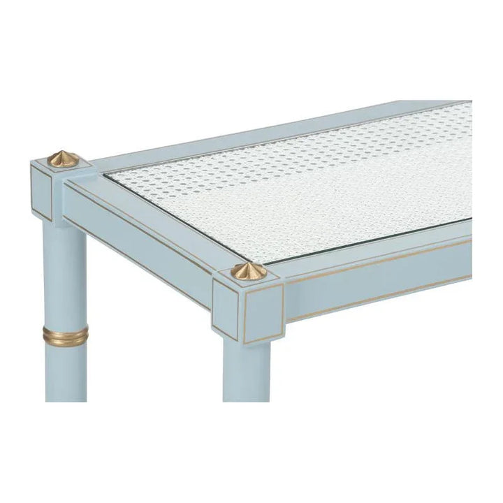 Conner Cane Bamboo - Inspired Legs Console Table - LOOMLAN - Chelsea House - Console Tables