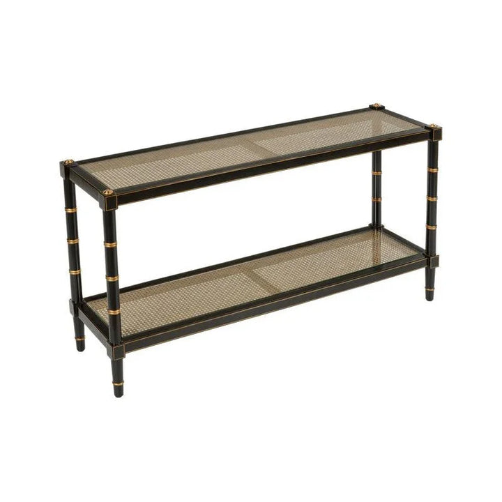 Conner Cane Bamboo - Inspired Legs Console Table - LOOMLAN - Chelsea House - Console Tables