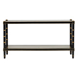 Conner Cane Bamboo-Inspired Legs Console Table-Console Tables-Chelsea House-LOOMLAN