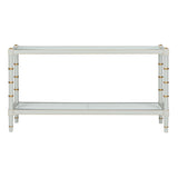 Conner Cane Bamboo-Inspired Legs Console Table-Console Tables-Chelsea House-LOOMLAN