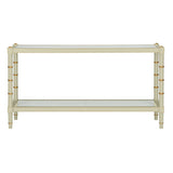 Conner Cane Bamboo-Inspired Legs Console Table-Console Tables-Chelsea House-LOOMLAN