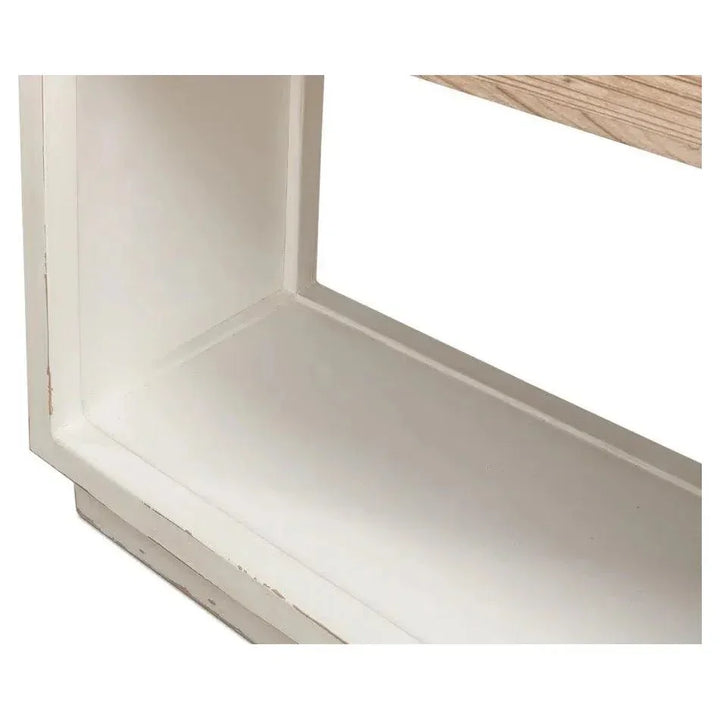 Center Drawer Console Table Storage Two Tone Wood - LOOMLAN - Sarreid - Dressers