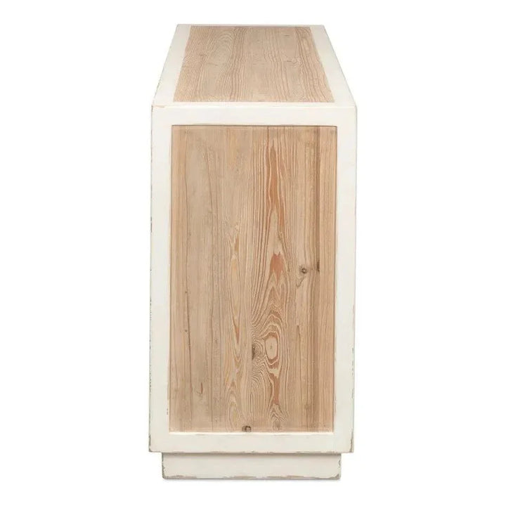 Center Drawer Console Table Storage Two Tone Wood - LOOMLAN - Sarreid - Dressers