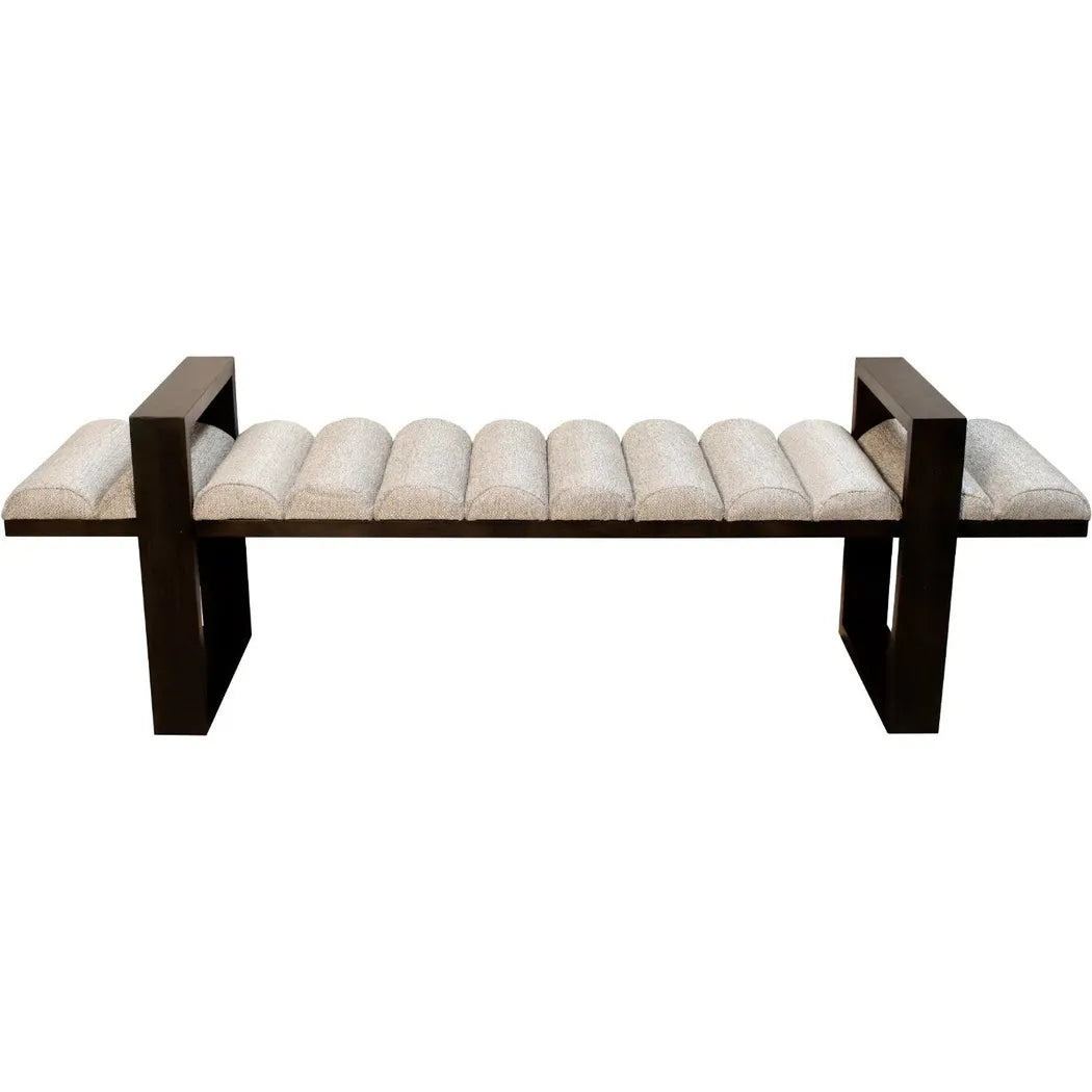 Conrad Fabric Modern Bedroom Bench