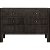 Conrad Wood Black Dresser With 6 Drawers