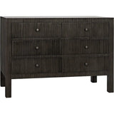 Conrad Wood Black Dresser With 6 Drawers