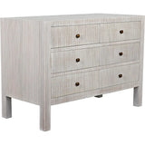 Conrad Wood White Dresser With 6 Drawers