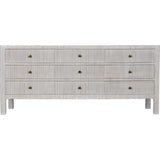 Conrad Wood White Dresser With 9 Drawers