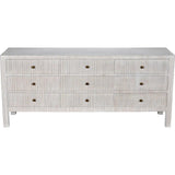 Conrad Wood White Dresser With 9 Drawers